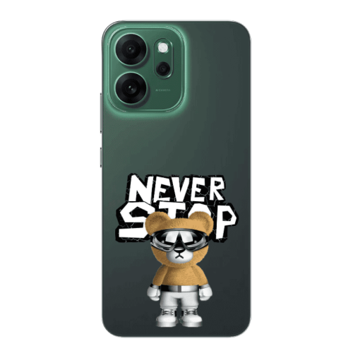 Oppo 14 F Never stop Transparent Silicone TPU Θήκη